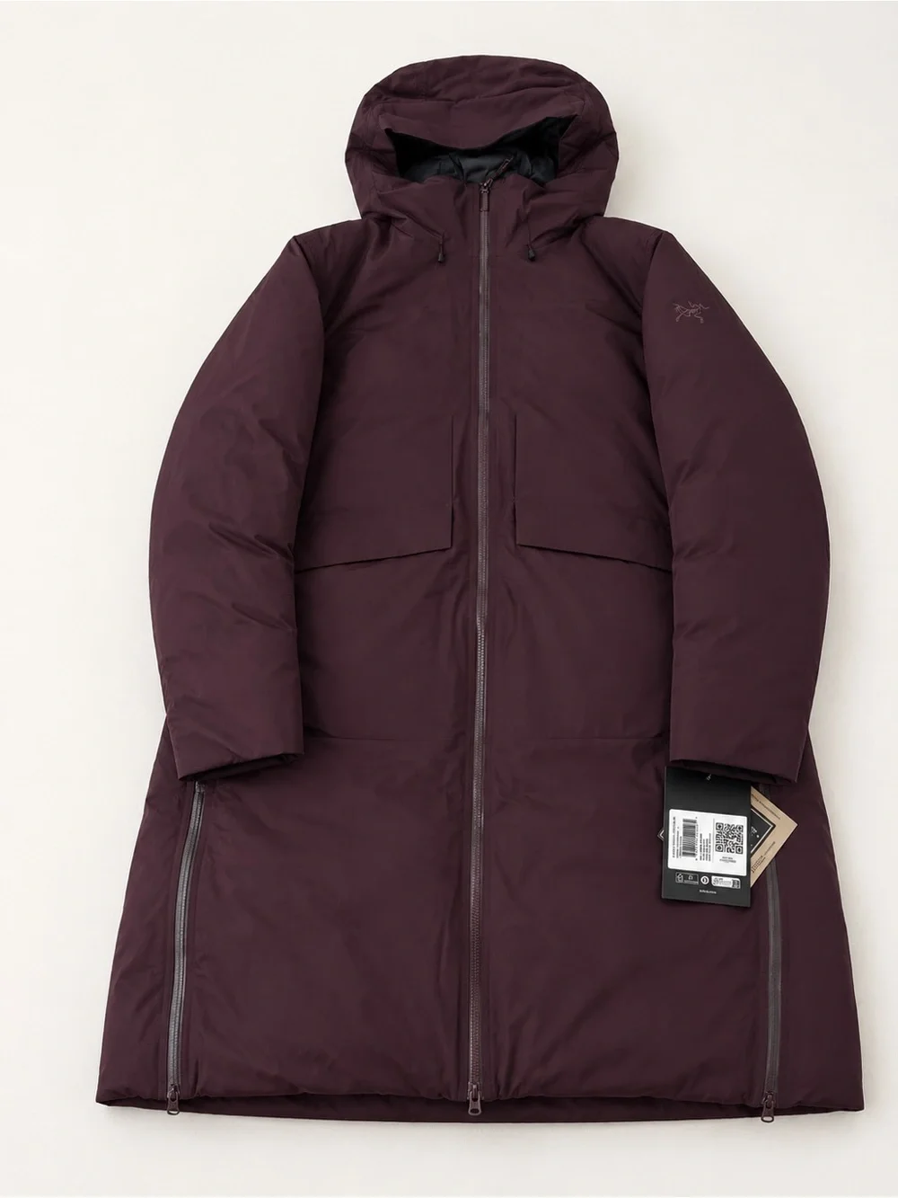 Arc’teryx Liatris Women’s Long Down Parka – Burgundy/Wine – New With Tags - Picture 1 of 3